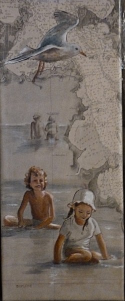 Clément et Marion dans l'eau